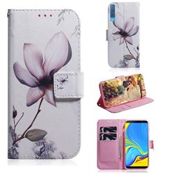 Magnolia Flower PU Leather Wallet Case for Samsung Galaxy A7 (2018) A750