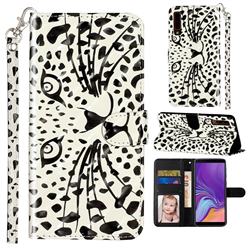 Leopard Panther 3D Leather Phone Holster Wallet Case for Samsung Galaxy A7 (2018) A750