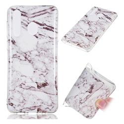 White Soft TPU Marble Pattern Case for Samsung Galaxy A8s