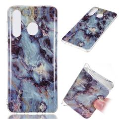 Rock Blue Soft TPU Marble Pattern Case for Samsung Galaxy A8s