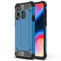 King Kong Armor Premium Shockproof Dual Layer Rugged Hard Cover for Samsung Galaxy A8s - Sky Blue