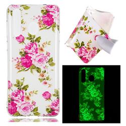 Peony Noctilucent Soft TPU Back Cover for Samsung Galaxy A8s