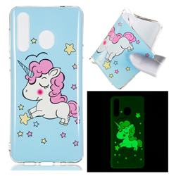 Stars Unicorn Noctilucent Soft TPU Back Cover for Samsung Galaxy A8s