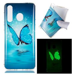 Butterfly Noctilucent Soft TPU Back Cover for Samsung Galaxy A8s