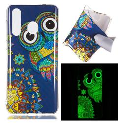 Tribe Owl Noctilucent Soft TPU Back Cover for Samsung Galaxy A8s