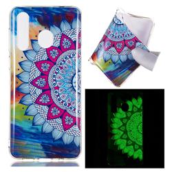 Colorful Sun Flower Noctilucent Soft TPU Back Cover for Samsung Galaxy A8s
