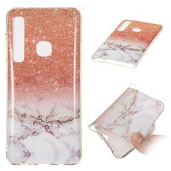 Glittering Rose Gold Soft TPU Marble Pattern Case for Samsung Galaxy A9 (2018) / A9 Star Pro / A9s