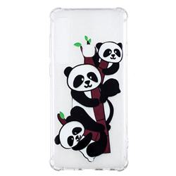 Three Pandas Anti-fall Clear Varnish Soft TPU Back Cover for Samsung Galaxy A9 (2018) / A9 Star Pro / A9s