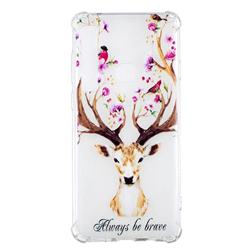 Always be Brave Anti-fall Clear Varnish Soft TPU Back Cover for Samsung Galaxy A9 (2018) / A9 Star Pro / A9s