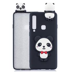 Red Bow Panda Soft 3D Climbing Doll Soft Case for Samsung Galaxy A9 (2018) / A9 Star Pro / A9s