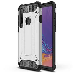 King Kong Armor Premium Shockproof Dual Layer Rugged Hard Cover for Samsung Galaxy A9 (2018) / A9 Star Pro / A9s - Technology Silver