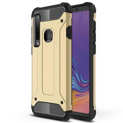 King Kong Armor Premium Shockproof Dual Layer Rugged Hard Cover for Samsung Galaxy A9 (2018) / A9 Star Pro / A9s - Champagne Gold