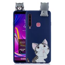 Big Face Cat Soft 3D Climbing Doll Soft Case for Samsung Galaxy A9 (2018) / A9 Star Pro / A9s