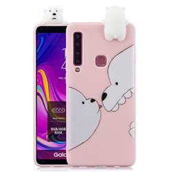 Big White Bear Soft 3D Climbing Doll Soft Case for Samsung Galaxy A9 (2018) / A9 Star Pro / A9s