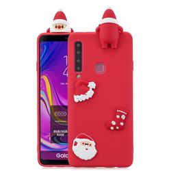 Red Santa Claus Christmas Xmax Soft 3D Silicone Case for Samsung Galaxy A9 (2018) / A9 Star Pro / A9s