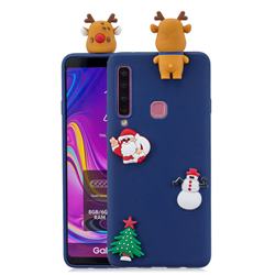 Navy Elk Christmas Xmax Soft 3D Silicone Case for Samsung Galaxy A9 (2018) / A9 Star Pro / A9s