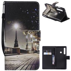 City Night View PU Leather Wallet Case for Samsung Galaxy A9 (2018) / A9 Star Pro / A9s