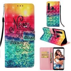 Colorful Dream Catcher 3D Painted Leather Wallet Case for Samsung Galaxy A9 (2018) / A9 Star Pro / A9s
