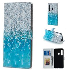 Sea Sand 3D Painted Leather Phone Wallet Case for Samsung Galaxy A9 (2018) / A9 Star Pro / A9s