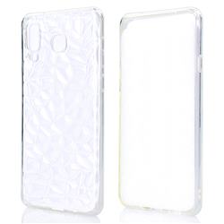 Diamond Pattern Shining Soft TPU Phone Back Cover for Samsung Galaxy A8 Star (A9 Star) - Transparent