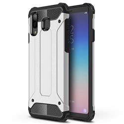 King Kong Armor Premium Shockproof Dual Layer Rugged Hard Cover for Samsung Galaxy A8 Star (A9 Star) - Technology Silver