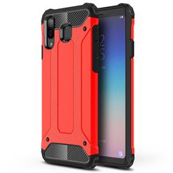 King Kong Armor Premium Shockproof Dual Layer Rugged Hard Cover for Samsung Galaxy A8 Star (A9 Star) - Big Red