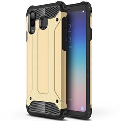 King Kong Armor Premium Shockproof Dual Layer Rugged Hard Cover for Samsung Galaxy A8 Star (A9 Star) - Champagne Gold
