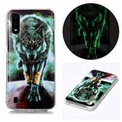 Wolf King Noctilucent Soft TPU Back Cover for Samsung Galaxy A01