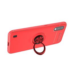 Auto Focus Invisible Ring Holder Soft Phone Case for Samsung Galaxy A01 - Red