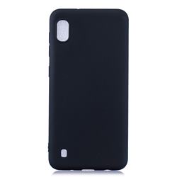 Candy Soft Silicone Protective Phone Case for Samsung Galaxy A01 - Black
