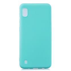 Candy Soft Silicone Protective Phone Case for Samsung Galaxy A01 - Light Blue