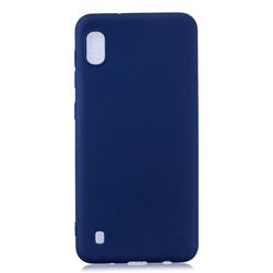 Candy Soft Silicone Protective Phone Case for Samsung Galaxy A01 - Dark Blue
