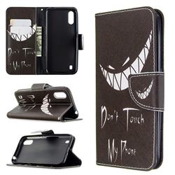 Crooked Grin Leather Wallet Case for Samsung Galaxy A01