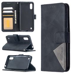Binfen Color BF05 Prismatic Slim Wallet Flip Cover for Samsung Galaxy A01 - Black