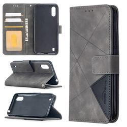 Binfen Color BF05 Prismatic Slim Wallet Flip Cover for Samsung Galaxy A01 - Gray