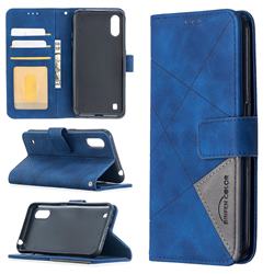 Binfen Color BF05 Prismatic Slim Wallet Flip Cover for Samsung Galaxy A01 - Blue
