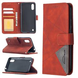 Binfen Color BF05 Prismatic Slim Wallet Flip Cover for Samsung Galaxy A01 - Brown