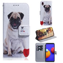 Pug Dog PU Leather Wallet Case for Samsung Galaxy A01 Core