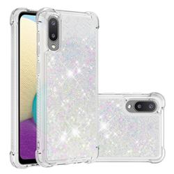Dynamic Liquid Glitter Sand Quicksand Star TPU Case for Samsung Galaxy A02 - Pink