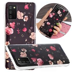 Rose Flower Noctilucent Soft TPU Back Cover for Samsung Galaxy A02s
