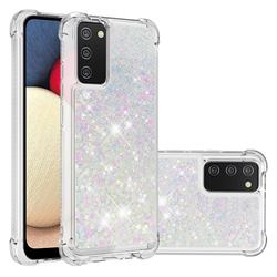 Dynamic Liquid Glitter Sand Quicksand Star TPU Case for Samsung Galaxy A02s - Pink