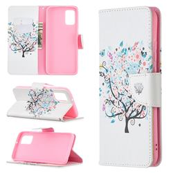 Colorful Tree Leather Wallet Case for Samsung Galaxy A02s