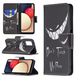 Crooked Grin Leather Wallet Case for Samsung Galaxy A03s