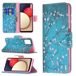 Blue Plum Leather Wallet Case for Samsung Galaxy A03s
