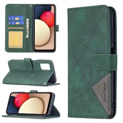 Binfen Color BF05 Prismatic Slim Wallet Flip Cover for Samsung Galaxy A03s - Green