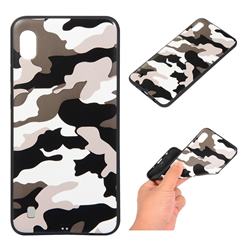 Camouflage Soft TPU Back Cover for Samsung Galaxy A10 - Black White
