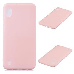 Candy Soft Silicone Protective Phone Case for Samsung Galaxy A10 - Light Pink