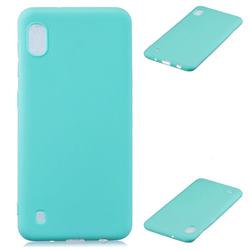 Candy Soft Silicone Protective Phone Case for Samsung Galaxy A10 - Light Blue