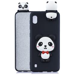 Red Bow Panda Soft 3D Climbing Doll Soft Case for Samsung Galaxy A10