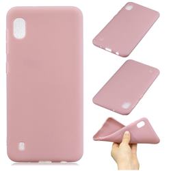 Candy Soft Silicone Phone Case for Samsung Galaxy A10 - Lotus Pink